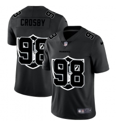 Unisex Las Vegas Raiders #98 Maxx Crosby Nike Team Logo Dual Overlap Limited NFL Jersey Black