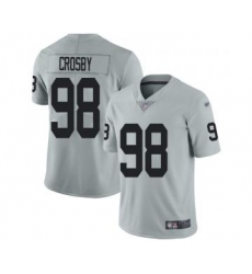 Unisex Las Vegas Raiders #98 Maxx Crosby Silver Limited Inverted Legend Football Jersey