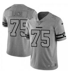 Men's Las Vegas Raiders #75 Howie Long Nike Gray Gridiron II Vapor Untouchable Limited NFL Jersey