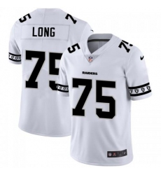 Men's Las Vegas Raiders #75 Howie Long Nike White Team Logo Vapor Limited NFL Jersey