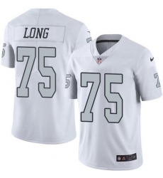 Men's Nike Las Vegas Raiders #75 Howie Long White Stitched NFL Limited Rush Jersey