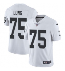 Men's Nike Las Vegas Raiders #75 Howie Long White Stitched NFL Vapor Untouchable Limited Jersey