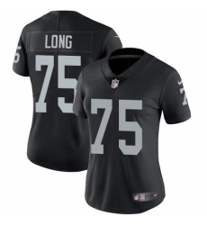 Women's Nike Las Vegas Raiders #75 Howie Long Black Team Color Stitched NFL Vapor Untouchable Limited Jersey