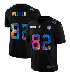 Men's Las Vegas Raiders #82 Jason Witten Nike Multi-Color Black 2020 NFL Crucial Catch Vapor Untouchable Limited Jersey