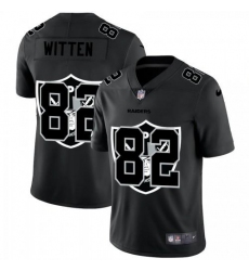 Men's Las Vegas Raiders #82 Jason Witten Nike Team Logo Dual Overlap Limited NFL Jersey Black