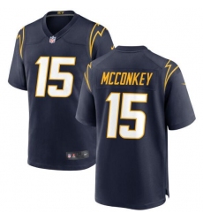 Unisex Los Angeles Chargers #15 Ladd McConkey Nike Navy Alternate 2024 NFL Draft Player Game Jersey