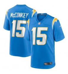 Unisex Los Angeles Chargers #15 Ladd McConkey Nike Powder Blue 2024 NFL Draft Player Game Jersey