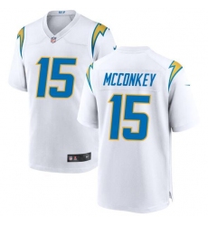 Unisex Los Angeles Chargers #15 Ladd McConkey Nike White 2024 NFL Draft Player Game Jersey