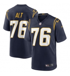 Unisex Los Angeles Chargers #76 Joe Alt Nike Navy 2024 NFL Draft First Round Pick Player Game Jersey