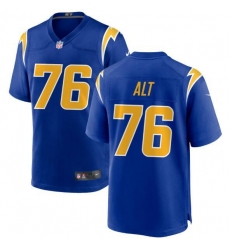 Unisex Los Angeles Chargers #76 Joe Alt Nike Royal 2024 NFL Draft First Round Pick Player Game Jersey