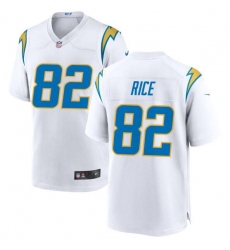 Unisex Los Angeles Chargers #82 Brenden Rice Nike White 2nd Alternate Game Player Jersey