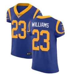 Men's Nike Los Angeles Rams #23 Kyren Williams Royal Blue Alternate Stitched NFL Vapor Untouchable Elite Jersey