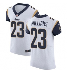 Men's Nike Los Angeles Rams #23 Kyren Williams White Stitched NFL Vapor Untouchable Elite Jersey