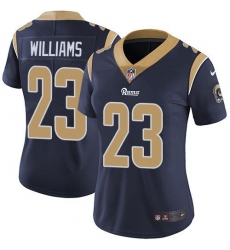 Women's Nike Los Angeles Rams #23 Kyren Williams Navy Blue Team Color Stitched NFL Vapor Untouchable Limited Jersey