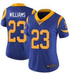 Women's Nike Los Angeles Rams #23 Kyren Williams Royal Blue Alternate Stitched NFL Vapor Untouchable Limited Jersey