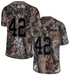 Men's Nike Los Angeles Rams #42 Ethan Evans Camo Stitched NFL Limited Rush Realtree Jersey