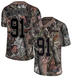 Men's Nike Los Angeles Rams #91 Kobie Turner Camo Stitched NFL Limited Rush Realtree Jersey