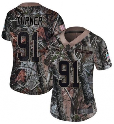 Women's Nike Los Angeles Rams #91 Kobie Turner Camo Stitched NFL Limited Rush Realtree Jersey