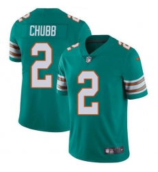 Men's Nike Miami Dolphins #2 Bradley Chubb Aqua Green Alternate Stitched NFL Vapor Untouchable Limited Jersey