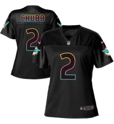 Women's Nike Miami Dolphins #2 Bradley Chubb Black NFL Fashion Game Jersey