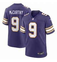 Unisex Minnesota Vikings #9 J.J. McCarthy Nike Purple 2nd Alternate Player Game Jersey