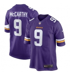 Unisex Minnesota Vikings #9 J.J. McCarthy Nike Purple Player Game Jersey