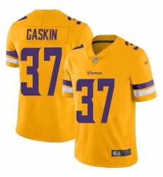 Men's Nike Minnesota Vikings #37 Myles Gaskin Gold Stitched NFL Limited Inverted Legend Jersey