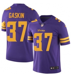 Men's Nike Minnesota Vikings #37 Myles Gaskin Purple Stitched NFL Limited Rush Jersey