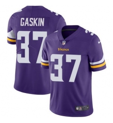 Men's Nike Minnesota Vikings #37 Myles Gaskin Purple Team Color Stitched NFL Vapor Untouchable Limited Jersey