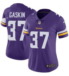 Women's Nike Minnesota Vikings #37 Myles Gaskin Purple Team Color Stitched NFL Vapor Untouchable Limited Jersey