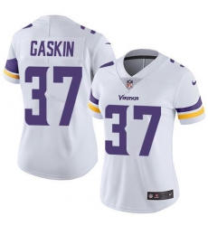 Women's Nike Minnesota Vikings #37 Myles Gaskin White Stitched NFL Vapor Untouchable Limited Jersey