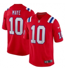 Unisex New England Patriots #10 Drake Maye Nike Red Game Jersey