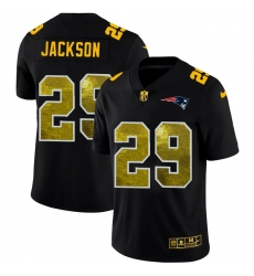 Unisex New England Patriots #29 J.C. Jackson Black Nike Golden Sequin Vapor Limited NFL Jersey