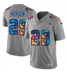 Unisex New England Patriots #29 J.C. Jackson Nike Multi-Color 2020 NFL Crucial Catch NFL Jersey Greyheather