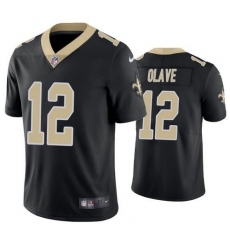 Unisex New Orleans Saints #12 Chris Olave Black Vapor Limited Stitched Jersey