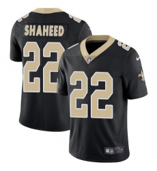 Men's Nike New Orleans Saints #22 Rashid Shaheed Black Team Color Stitched NFL Vapor Untouchable Limited Jersey