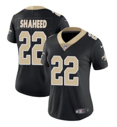 Women's Nike New Orleans Saints #22 Rashid Shaheed Black Team Color Stitched NFL Vapor Untouchable Limited Jersey