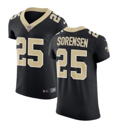 Men's Nike New Orleans Saints #25 Daniel Sorensen Black Team Color Stitched NFL Vapor Untouchable Elite Jersey