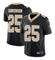 Men's Nike New Orleans Saints #25 Daniel Sorensen Black Team Color Stitched NFL Vapor Untouchable Limited Jersey