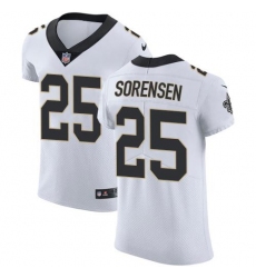 Men's Nike New Orleans Saints #25 Daniel Sorensen White Stitched NFL Vapor Untouchable Elite Jersey