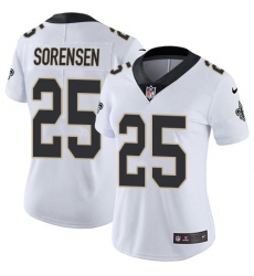 Women's Nike New Orleans Saints #25 Daniel Sorensen White Stitched NFL Vapor Untouchable Limited Jersey