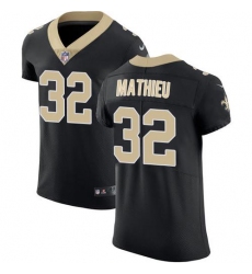 Men's Nike New Orleans Saints #32 Tyrann Mathieu Black Team Color Stitched NFL Vapor Untouchable Elite Jersey