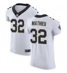 Men's Nike New Orleans Saints #32 Tyrann Mathieu White Stitched NFL Vapor Untouchable Elite Jersey