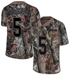 Men's Nike New York Giants #5 Kayvon Thibodeaux Camo Stitched NFL Limited Rush Realtree Jersey