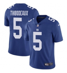 Men's Nike New York Giants #5 Kayvon Thibodeaux Royal Blue Team Color Stitched NFL Vapor Untouchable Limited Jersey