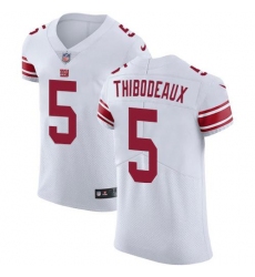 Men's Nike New York Giants #5 Kayvon Thibodeaux White Stitched NFL Vapor Untouchable Elite Jersey