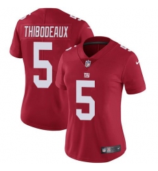 Women's Nike New York Giants #5 Kayvon Thibodeaux Red Stitched NFL Limited Inverted Legend Jersey