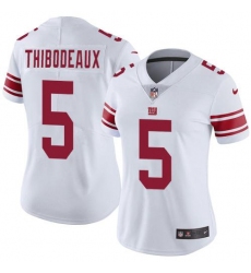 Women's Nike New York Giants #5 Kayvon Thibodeaux White Stitched NFL Vapor Untouchable Limited Jersey