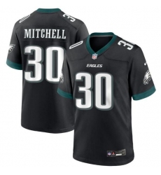 Unisex Philadelphia Eagles #30 Quinyon Mitchell Nike Black Game Jersey