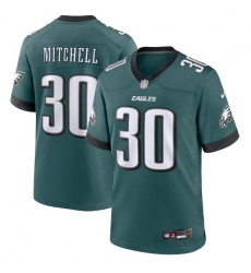 Unisex Philadelphia Eagles #30 Quinyon Mitchell Nike Midnight Green Game Jersey